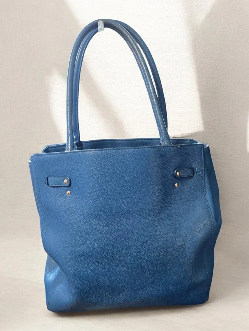 Coach Blue Leather Shoulder Tote